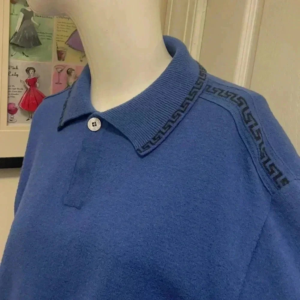 Authentic Versace Blue Tops. Condition Shoulder A… - image 2